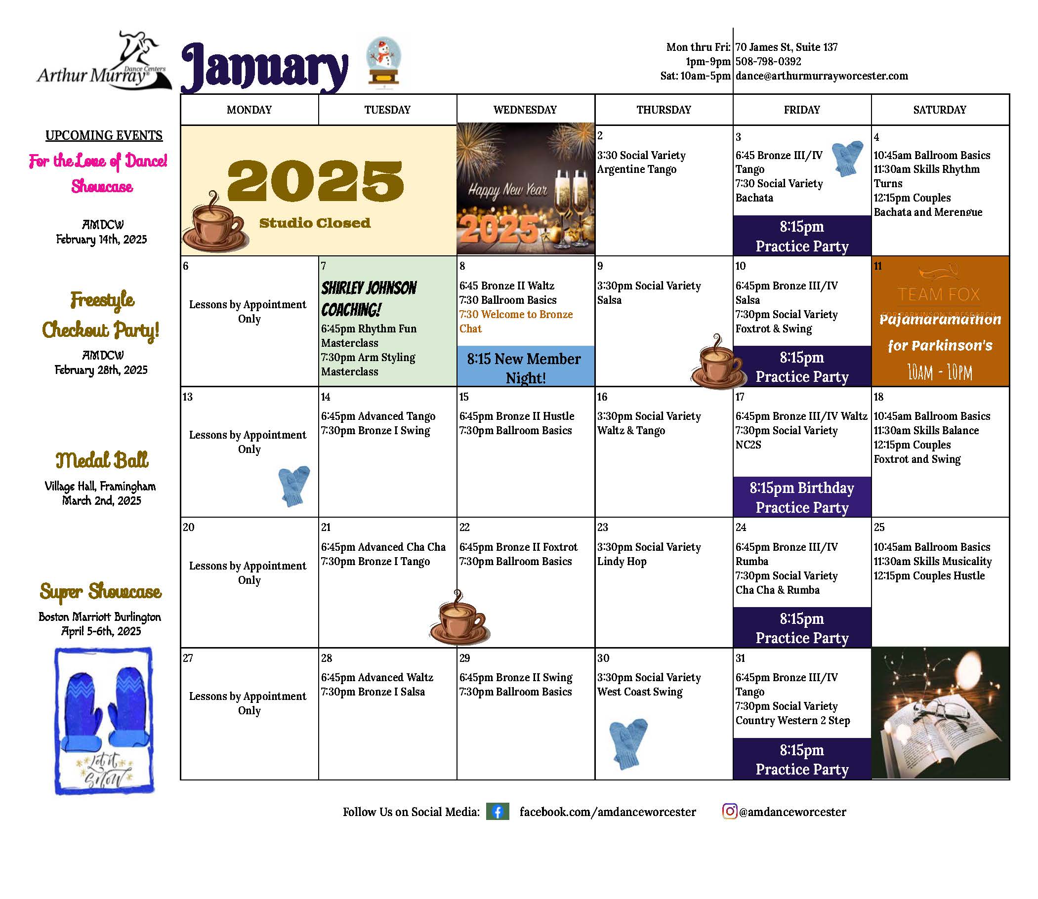 Worcester January 2025 Calendar