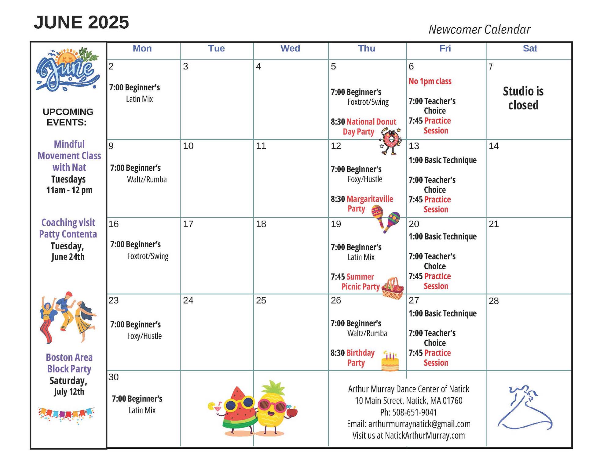 June 2025 Newcomer Natick