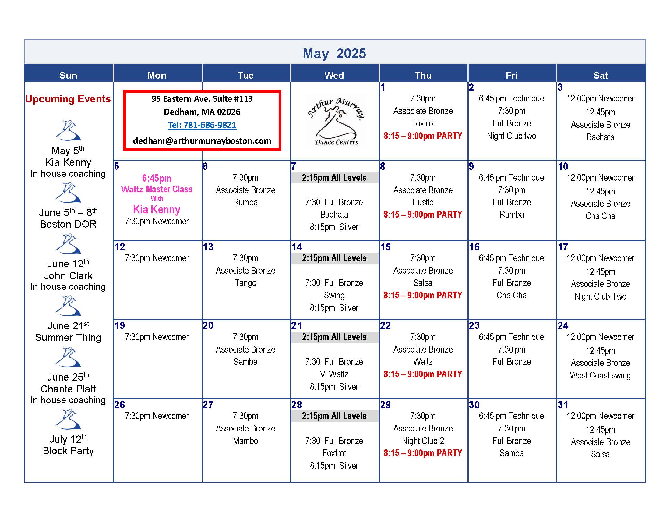 May 2025 Dedham Calendar May 2025 Dedham Calendar