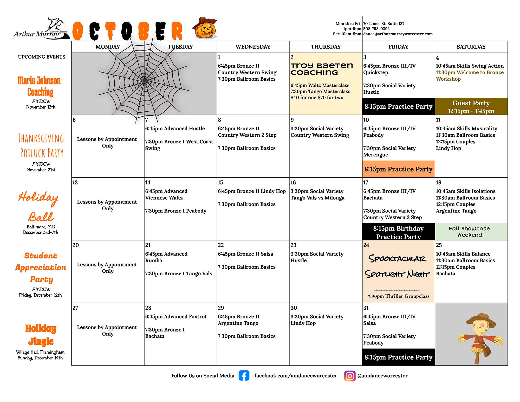 October 2025 Calendar - Wocester - UPDATED October 2025 Calendar - Wocester - UPDATED