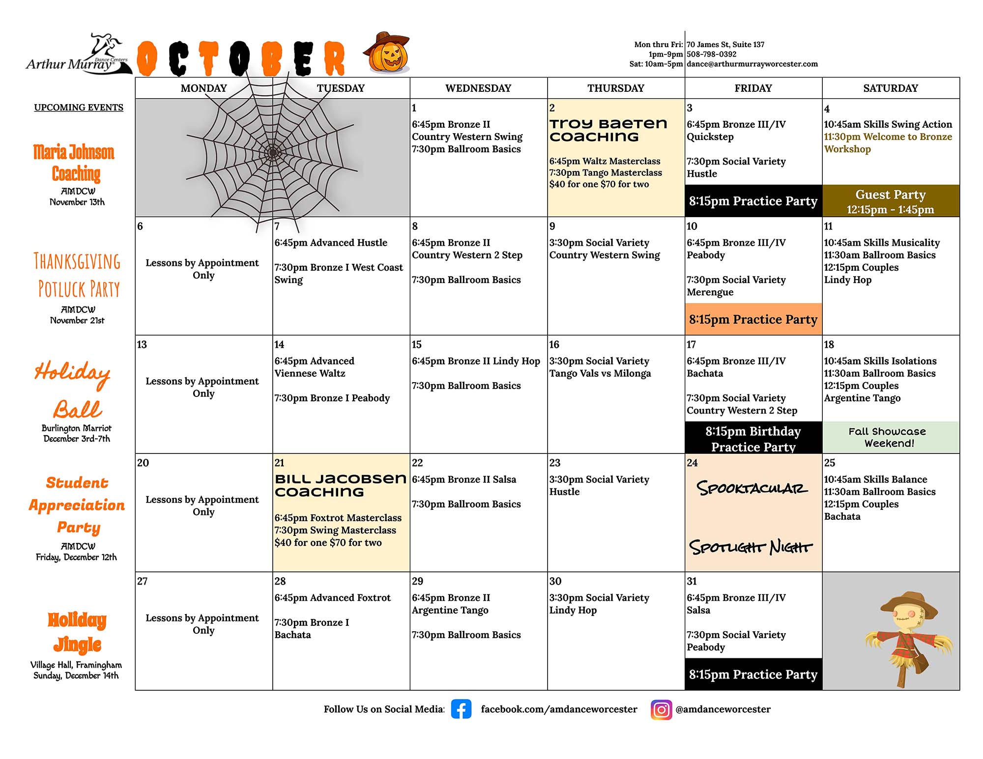 October 2025 Calendar - Wocester