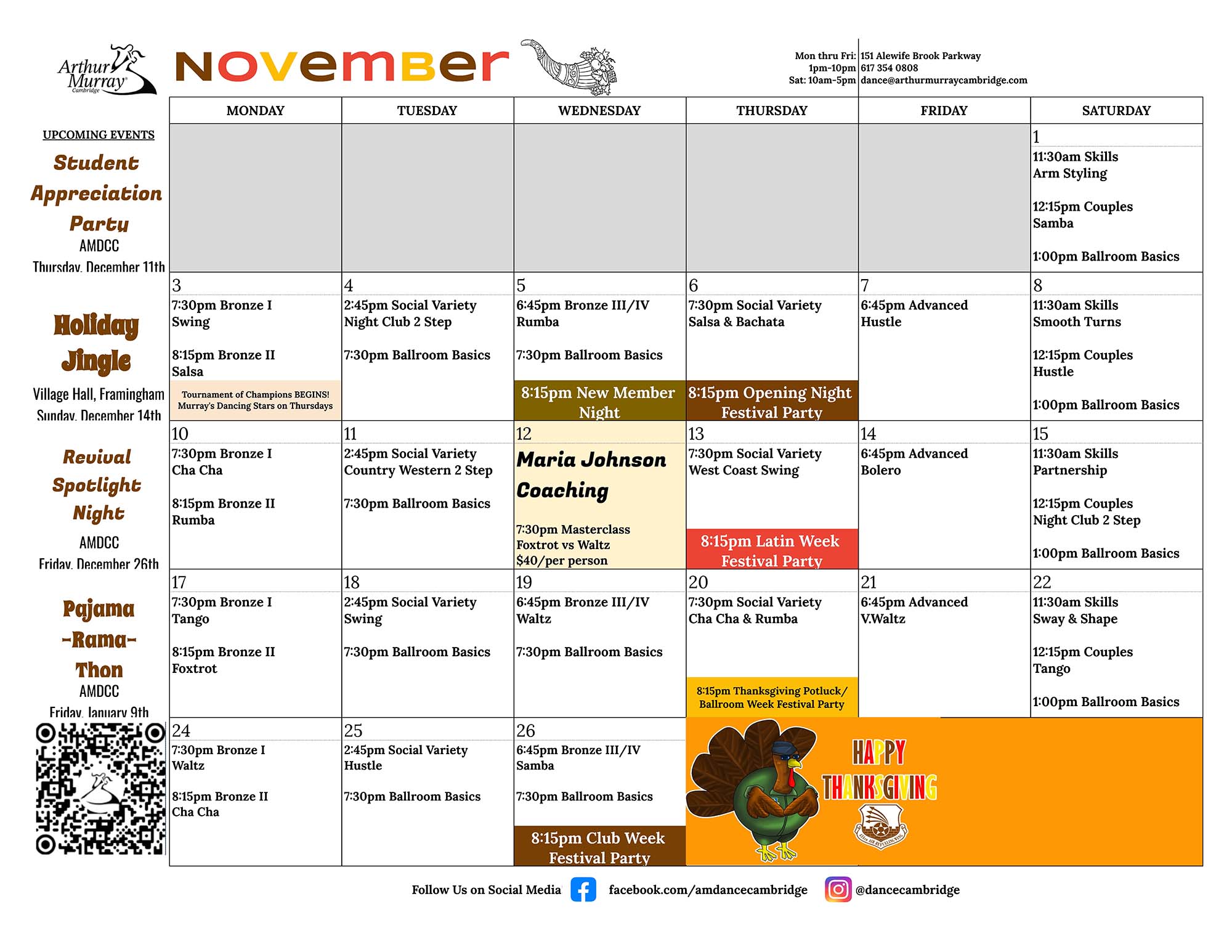 2025 November - Cambridge Calendars
