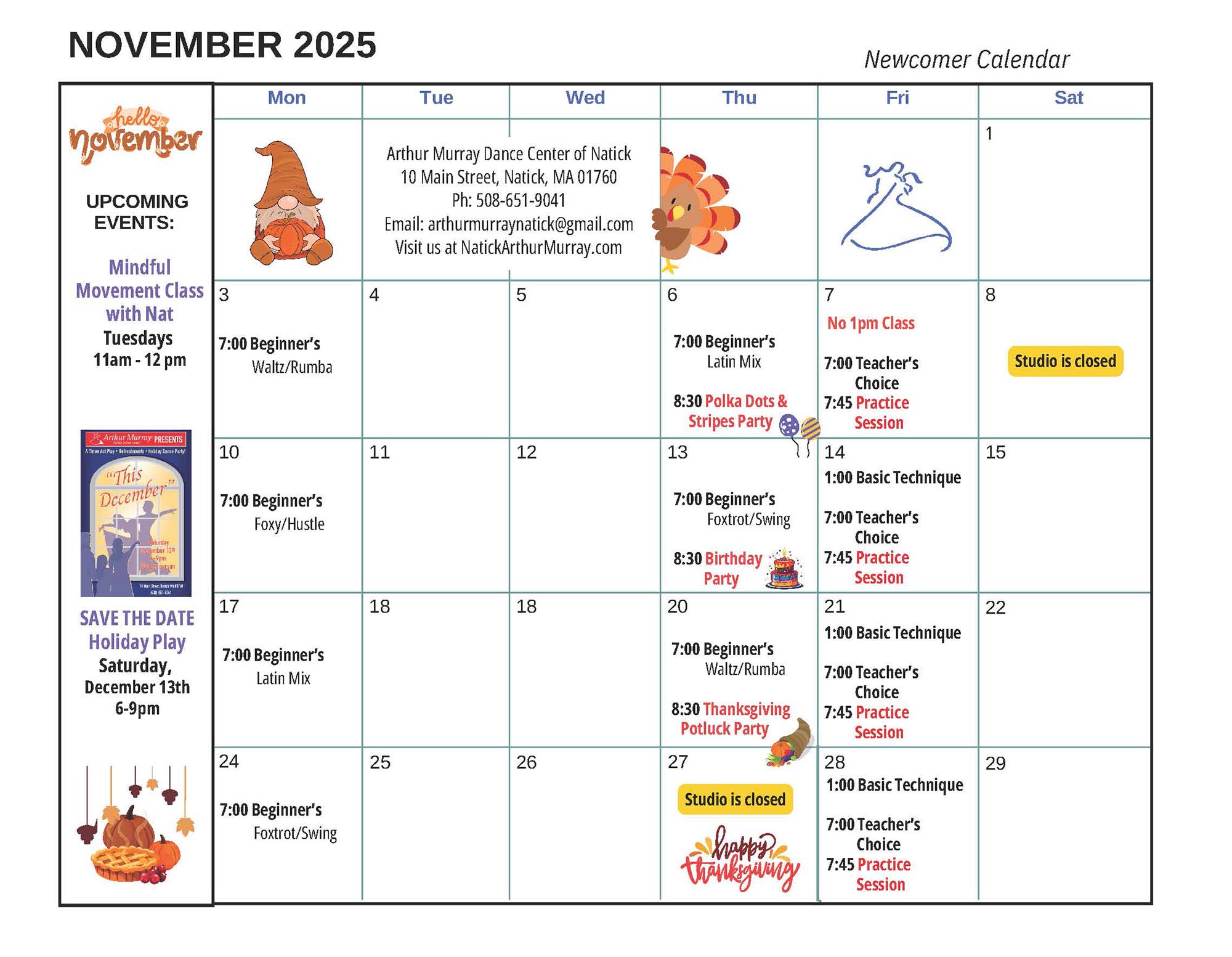 November 2025 - Newcomer Natick