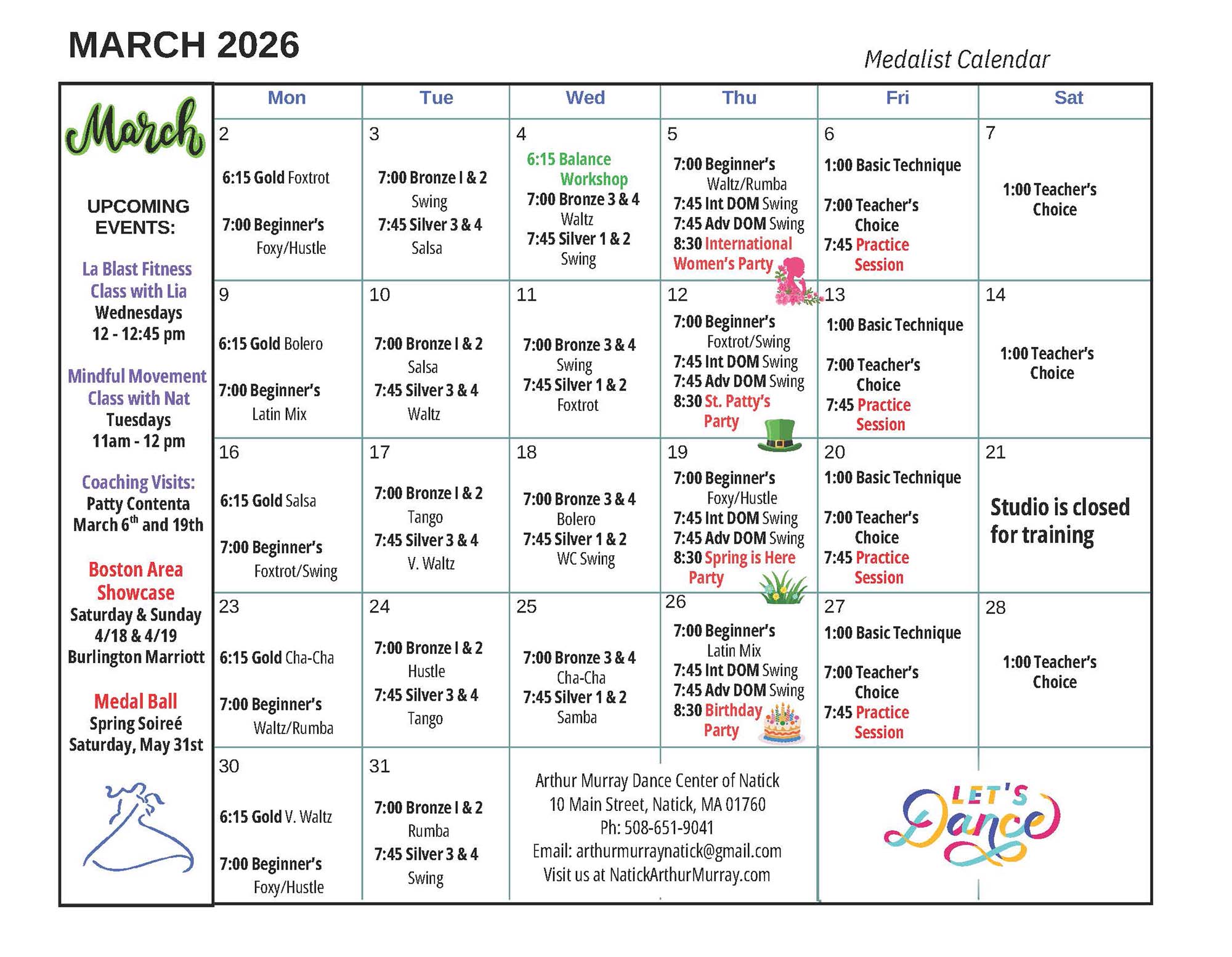 March 2026 Medalist Natick