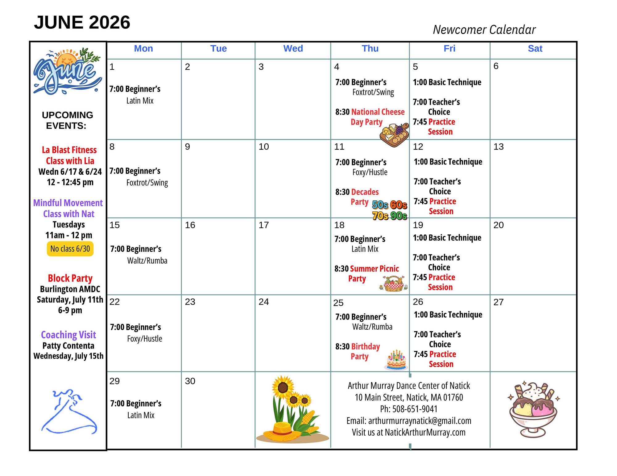 June 2026 - Newcomer - Natick