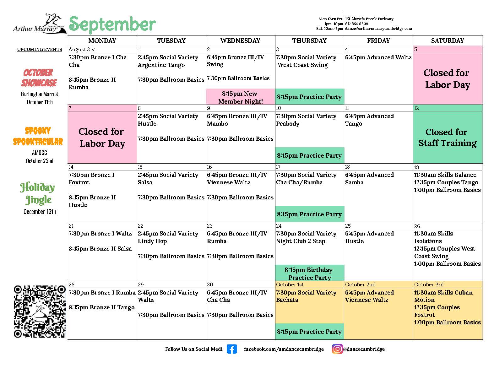 Cambridge September 2026 Calendar