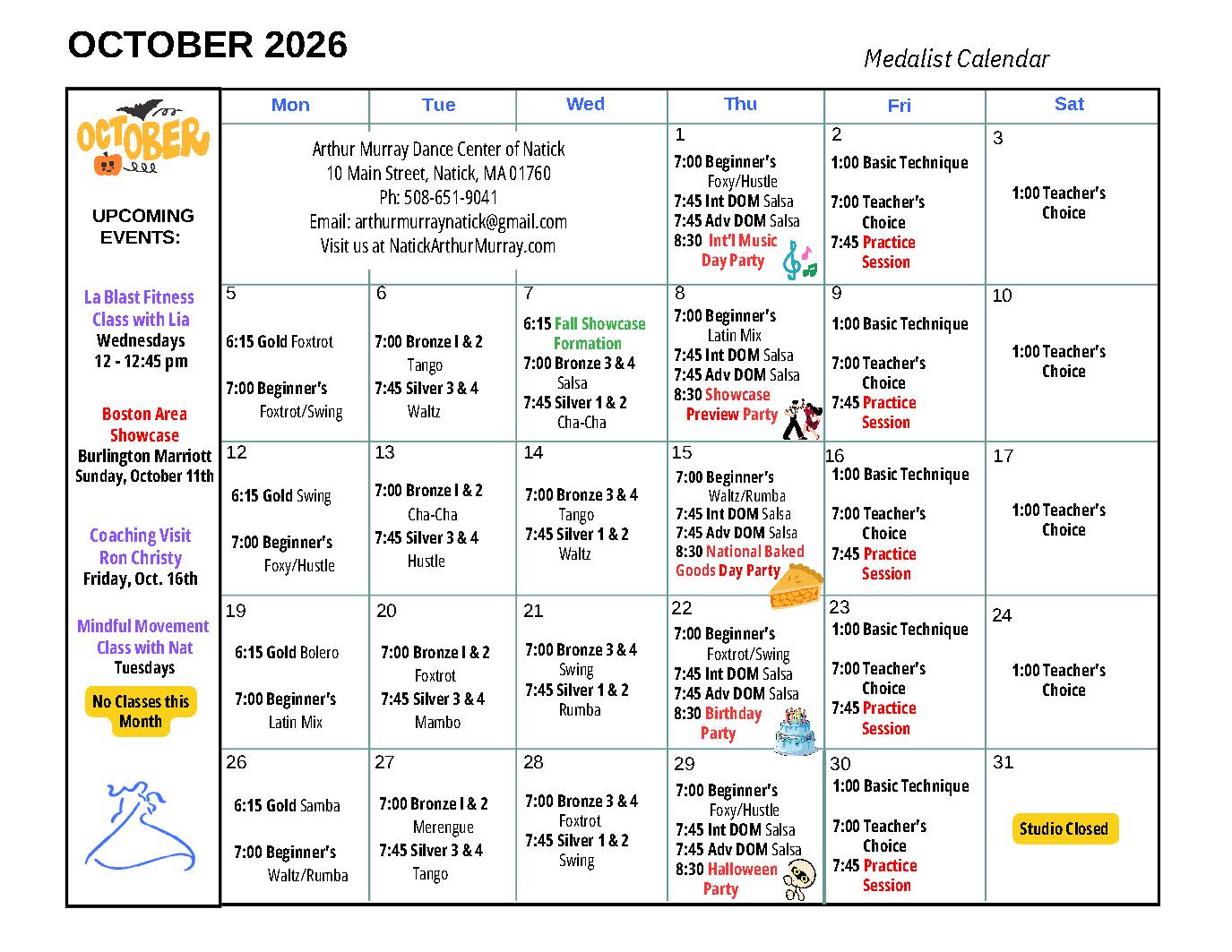 October 2026 - Medalist Natick