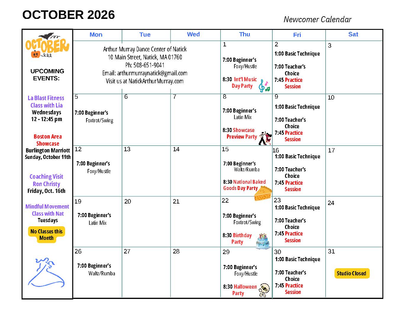 October 2026 - Newcomer Natick