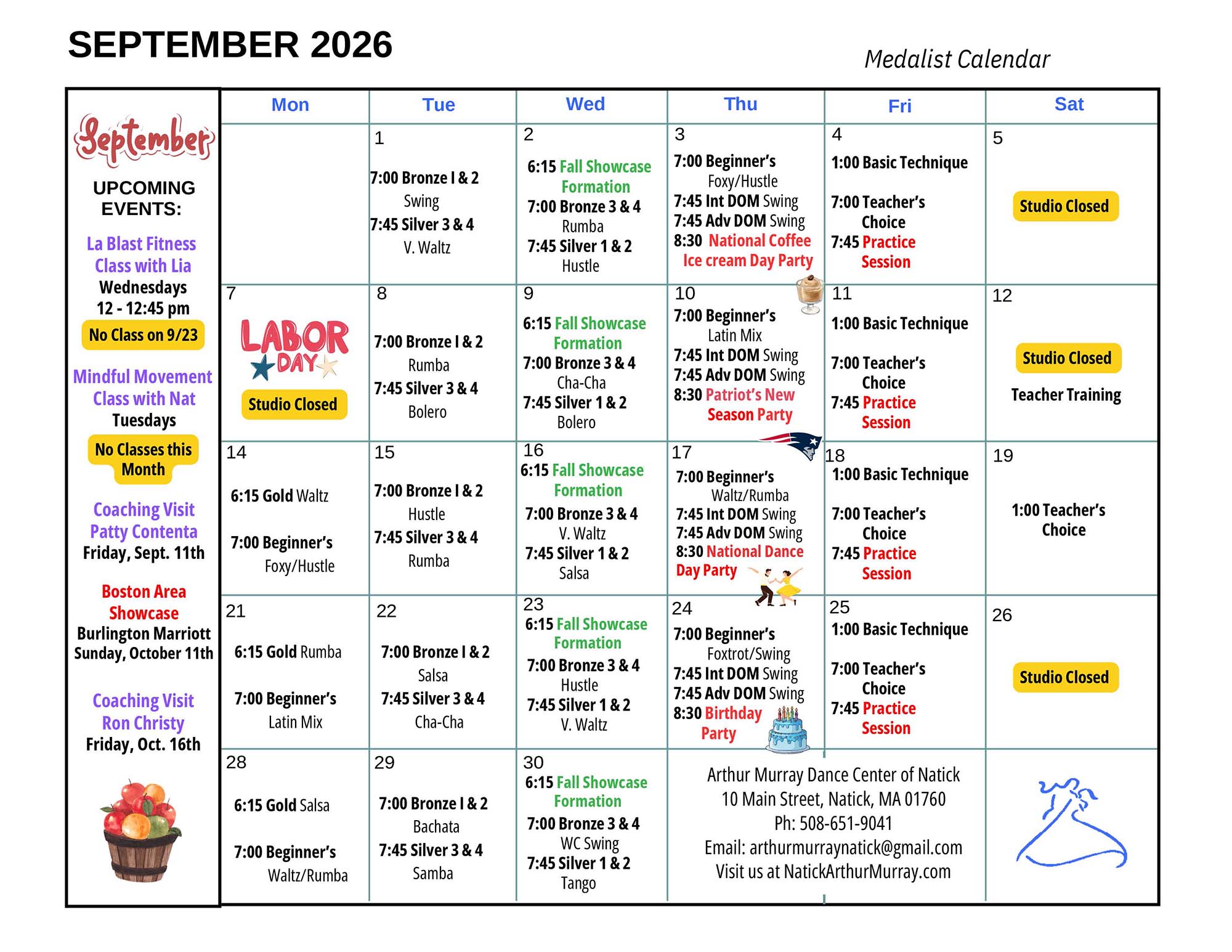September 2026 - Medalist - Natick