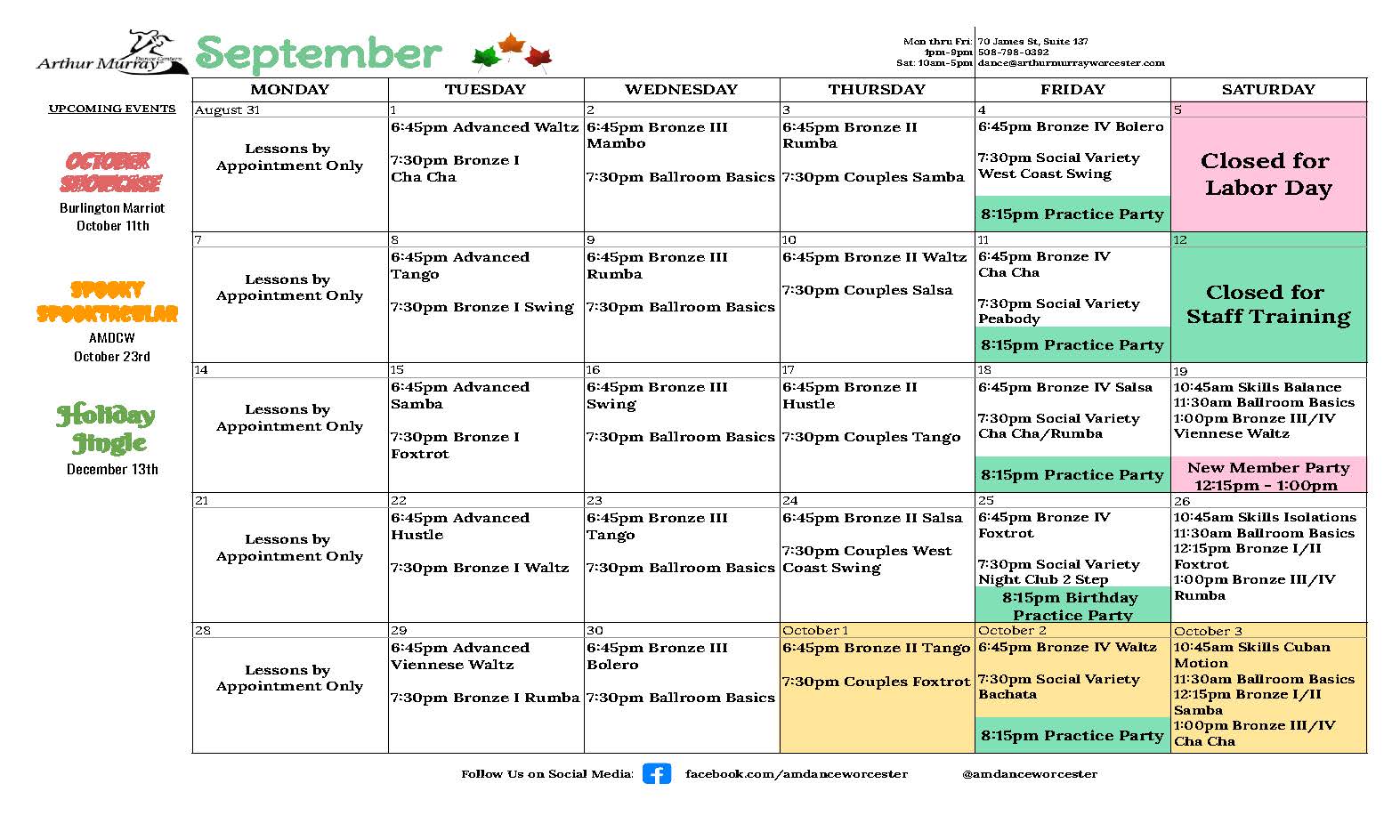 September 2026 - Worcester