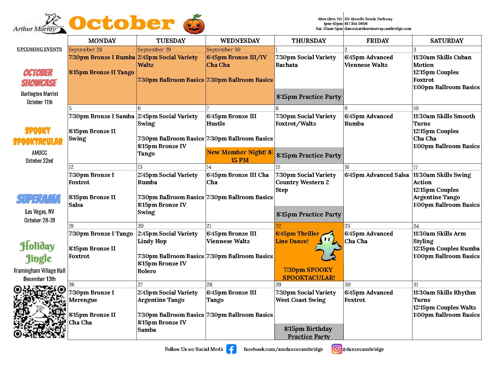October 2026 - Cambridge Calendar